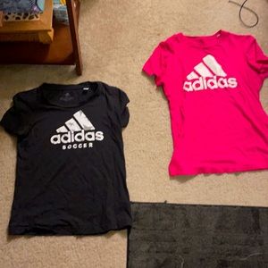 2 Women small adidas tops